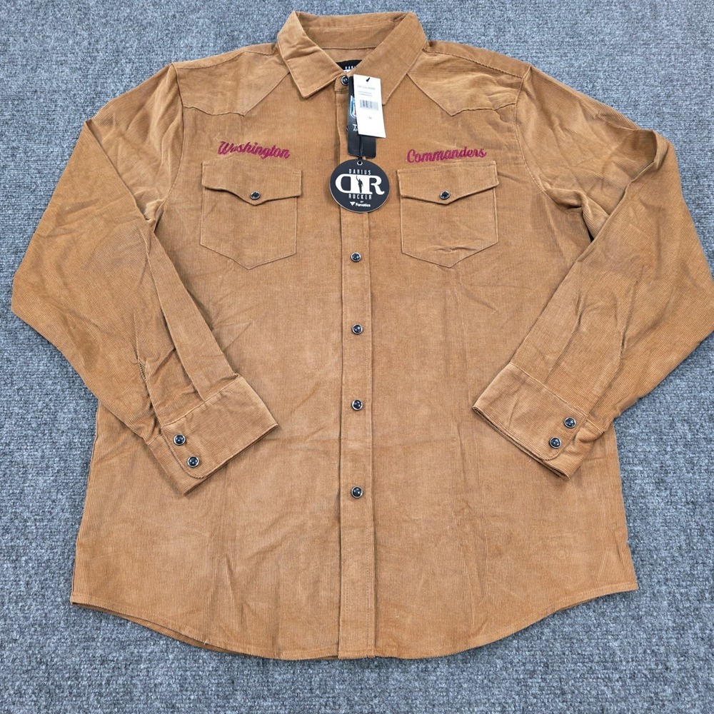 Darius Rucker Washington Commanders Corduroy Snap… - image 1